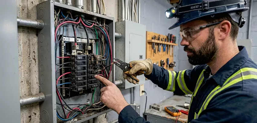 Breaker Box Short Circuit Repair in Somerville